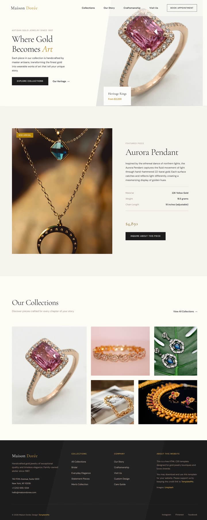 Maison Dorée — Luxury Jewelry Boutique