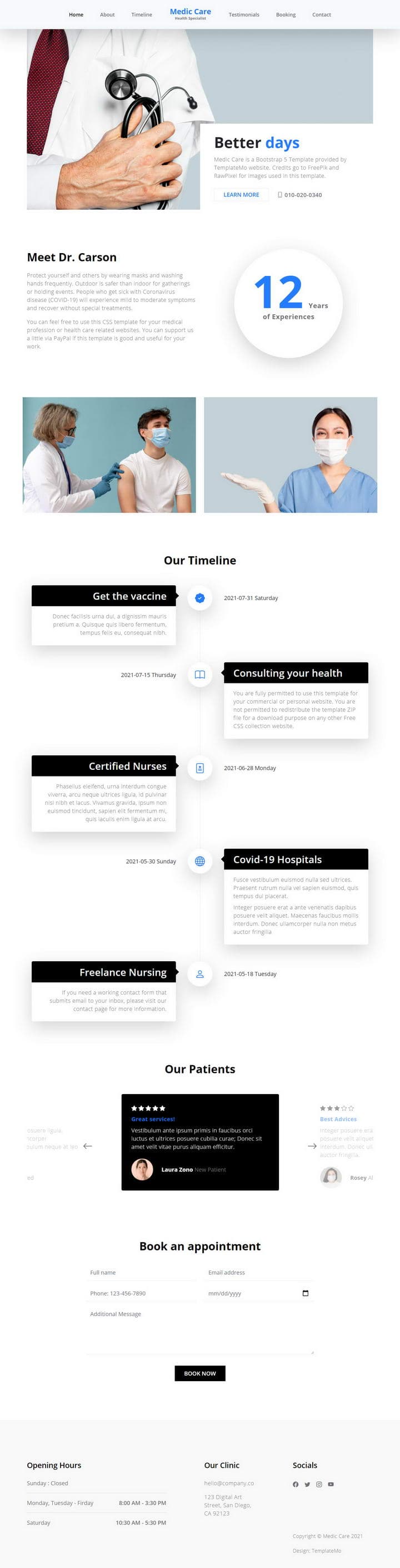 Medic Care — Health Specialist Clinic