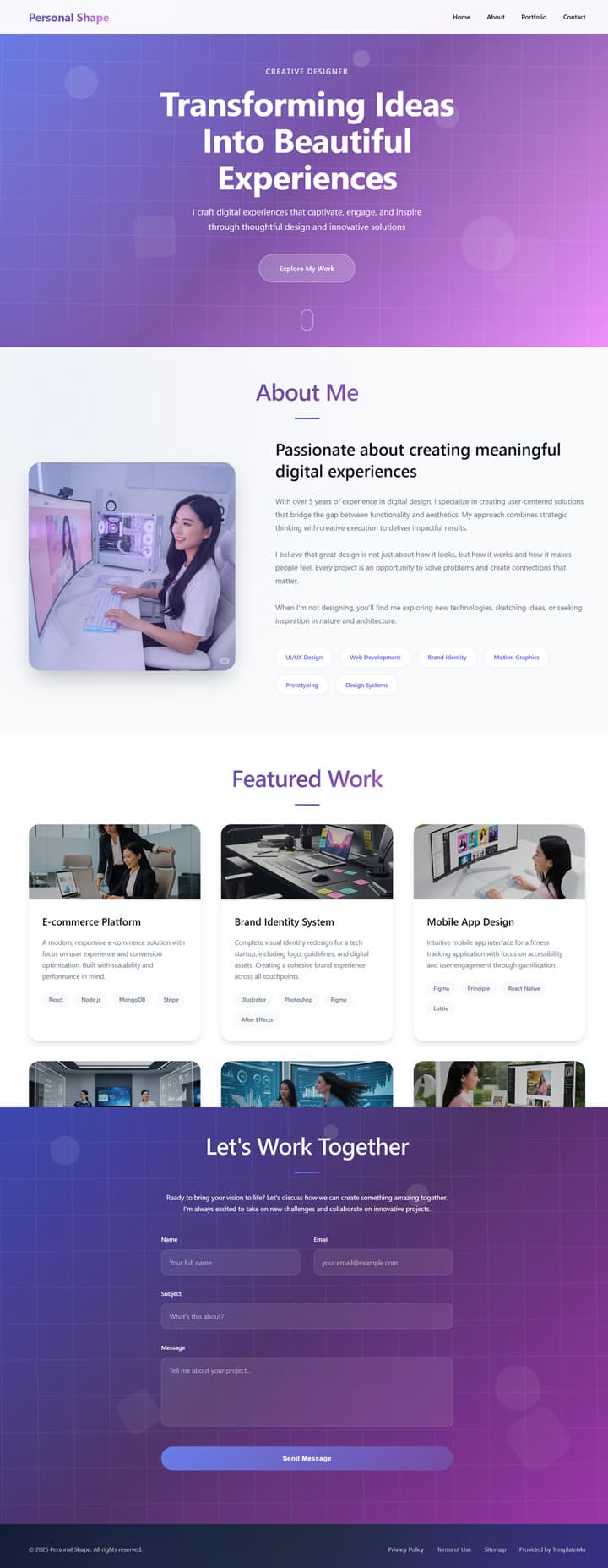 Personal Shape — Creative Designer